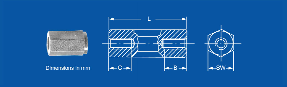 Female - Female Technical Drawing
