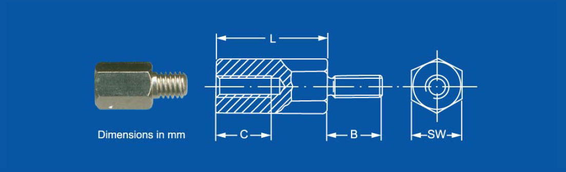 Male - Female Technical Drawing